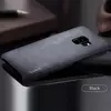 Чехол бампер для Samsung Galaxy J4 Plus X-Level Leather Bumper Black (Черный)