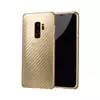 Чехол бампер для Samsung Galaxy S9 Plus Anomaly Carbon Gold (Золотой)