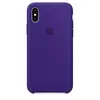Чехол бампер для iPhone X Apple Silicone Bumper Ultra Violet (Ультрафиолетовый)