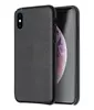 Кожаный чехол бампер для iPhone Xs Max Qialino Chic Black (Черный)