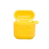 Чехол + карабин Anomaly для наушников AirPods Waterproof Silicone Case Yellow (Желтый)