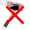 Компактная селфи палка Rock Mini Selfie Stick с зеркальцем для смартфонов Black (Чeрный) ROT0752