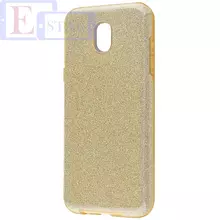 Чехол бампер для Samsung Galaxy J3 2017 Anomaly Glitter Gold (Золотой)