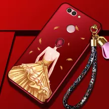 Чехол бампер для Huawei Nova 2 Anomaly Barbi Boom Red Girl in Gold Dress (Красный Девушка в Золотом)