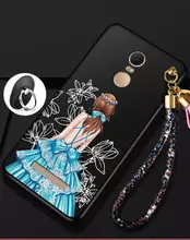 Чехол бампер для Huawei Honor 6A Anomaly Barbi Sakura Boom Black Girl in Blue Dress (Черный Девушка в Синем)
