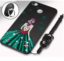 Чехол бампер для Xiaomi Redmi Note 5A Prime Anomaly Barbi Boom Black Girl in Green Dress (Черный Девушка в Зеленом)
