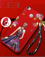 Чехол бампер для Xiaomi Redmi Note 5A Prime Anomaly Barbi Sakura Boom Red Girl in Blue Dress (Красный Девушка в Синем)