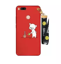 Чехол бампер для Xiaomi Redmi Note 5A Prime Anomaly Boom Red Bear (Красный Медведь)