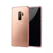 Чехол бампер для Samsung Galaxy S9 Anomaly Carbon Rose Gold (Розовое Золото)