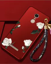 Чехол бампер для Nokia 6 Anomaly Flowers Boom Red White Rose (Красный Белая Роза)