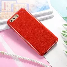 Чехол бампер для Huawei P Smart Anomaly Glitter Red (Красный)