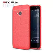 Чехол бампер для HTC U11 Life Anomaly Leather Fit Red (Красный)
