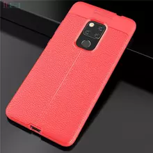 Чехол бампер для Huawei Mate 20 Anomaly Leather Fit Red (Красный)
