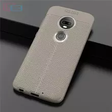Чехол бампер для Motorola Moto G7 Power Anomaly Leather Fit Gray (Серый)