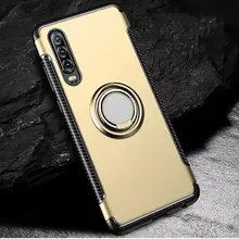 Чехол бампер для Huawei P30 Anomaly Magnetic Ring Gold (Золотой)