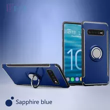 Чехол бампер для Samsung Galaxy S10 Plus Anomaly Magnetic Ring Sapphire Blue (Сапфировый)