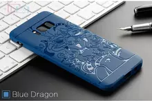 Чехол бампер для Samsung Galaxy S8 Plus G955F Anomaly Shock Blue Dragon (Синий Дракон)
