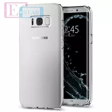 Чехол бампер для Samsung Galaxy S8 Plus G955F Spigen Liquid Crystal Crystal Clear (Прозрачный)