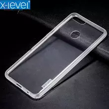 Чехол бампер для Huawei Y9 2018 X-Level TPU Crystal Clear (Прозрачный)