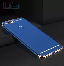 Чехол бампер для Huawei Y9 2018 Mofi Electroplating Blue (Синий)