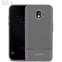 Чехол бампер для Samsung Galaxy J4 2018 J400F idools Leather Fit Gray (Серый)