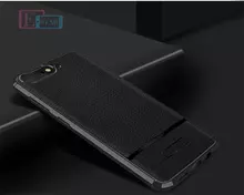 Чехол бампер для Huawei Y6 2018 idools Leather Fit Black (Черный)