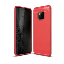 Чехол бампер для Huawei Mate 30 Lite iPaky Carbon Fiber Red (Красный)