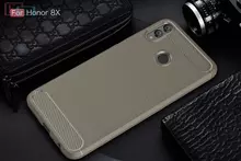 Чехол бампер для Huawei Honor 8X iPaky Carbon Fiber Gray (Серый)