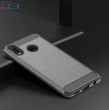 Чехол бампер для Huawei Y9 2019 iPaky Carbon Fiber Gray (Серый)