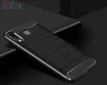 Чехол бампер для Samsung Galaxy A8 Star iPaky Carbon Fiber Black (Черный)