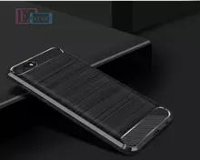 Чехол бампер для Huawei Y6 2018 iPaky Carbon Fiber Black (Черный)