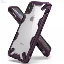 Чехол бампер для iPhone Xs Ringke Fusion-X Lilac Purple (Пурпурный)