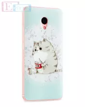 Чехол бампер для Meizu M3E Anomaly 3D Grafity The Cat (Котик)