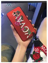 Чехол бампер для Huawei Honor 6A Anomaly Snow Boom Pink Rose Red (Розовая Роза Красный)