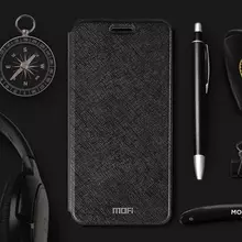Чехол книжка для Xiaomi Mi10 Mofi Cross Black (Черный)