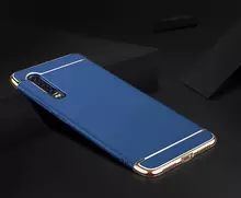 Чехол бампер для Huawei Honor 20 Pro Mofi Electroplating Blue (Синий)