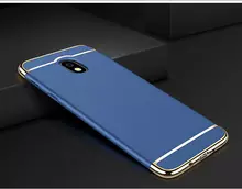 Чехол бампер для Samsung Galaxy J3 2017 Mofi Electroplating Blue (Синий)