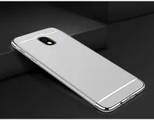 Чехол бампер для Samsung Galaxy J3 2017 Mofi Electroplating Silver (Серебристый)