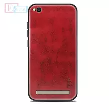 Чехол бампер для Xiaomi Redmi 5A Mofi Leather Bumper Red (Красный)