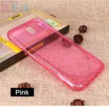 Чехол бампер для Samsung Galaxy J3 2017 Mofi Slim TPU Pink (Розовый)