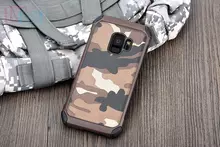 Чехол бампер для Samsung Galaxy A6 2018 NX Case Camouflage Brown (Коричневый)