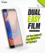Защитная пленка для Samsung Galaxy A7 2018 Ringke Dual Easy Full Cover Crystal Clear (Прозрачный)