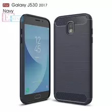 Чехол бампер для Samsung Galaxy J5 2017 J530F iPaky Carbon Fiber Blue (Синий)