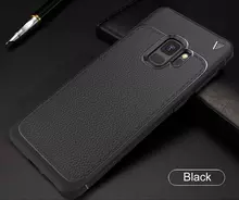 Чехол бампер для Samsung Galaxy S9 Lenuo Leather Fit Black (Черный)