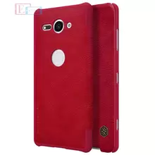 Чехол книжка для Sony Xperia XZ2 Compact Nillkin Qin Red (Красный)