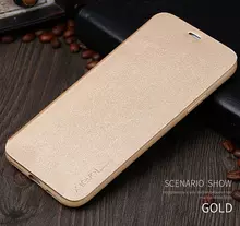 Чехол книжка для Huawei Mate 20 X-Level Leather Book Gold (Золотой)