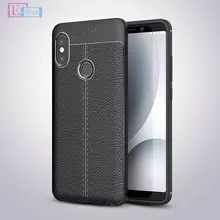 Чехол бампер для Xiaomi MiA2 Anomaly Leather Fit Black (Черный)