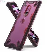 Чехол бампер для Sony Xperia XZ3 Ringke Fusion-X Red (Красный)