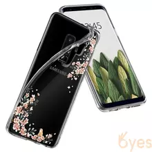 Чехол бампер Spigen Case Liquid Crystal Blossom для Samsung Galaxy S9 Plus (Nature (Природа))