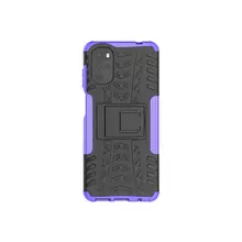 Противоударный чехол бампер для Motorola Moto E32 / G22 Nevellya Case (встроенная подставка) Purple (Фиолетовый)